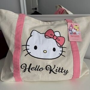 Primark Hello Kitty Tote Bag - Cream and Pink